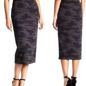 NWT Sanctuary Camo Print Midi Pencil Skirt sz XS